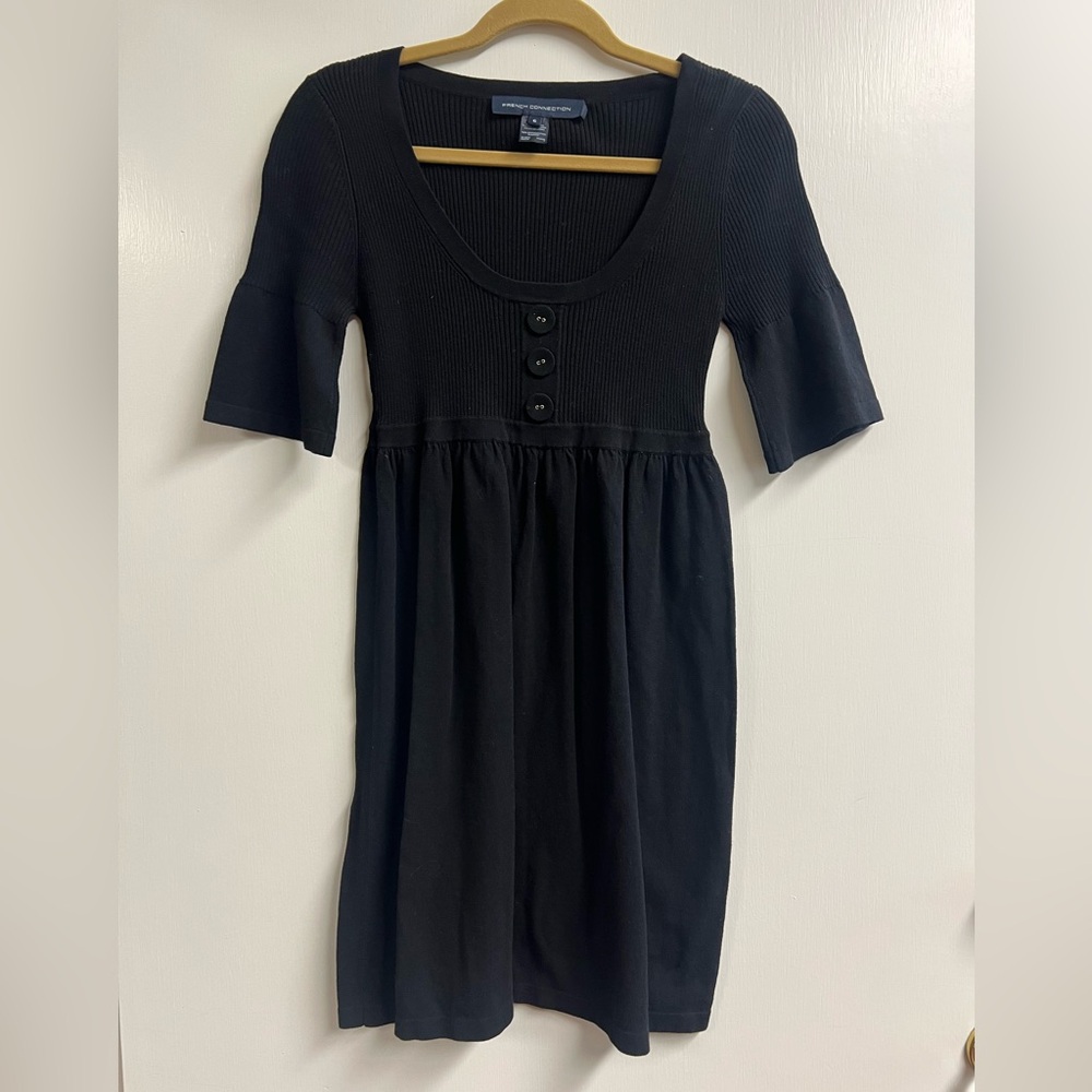 French Connection Black Sweater Dress